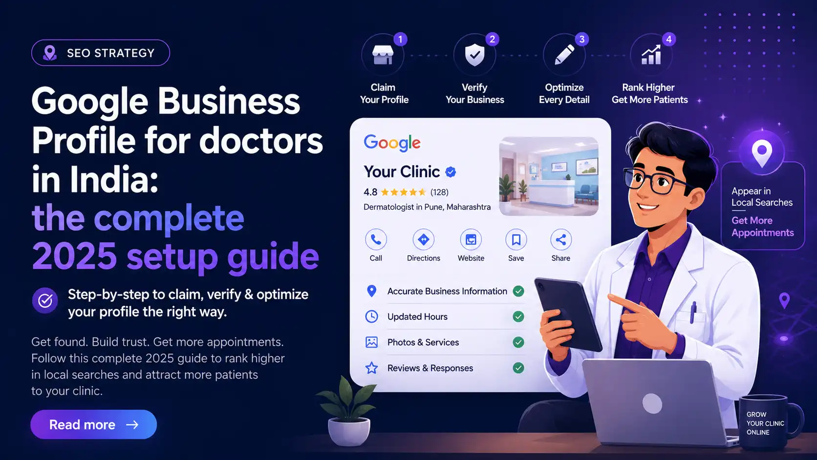 Google Business Profile setup guide for doctors — article cover image